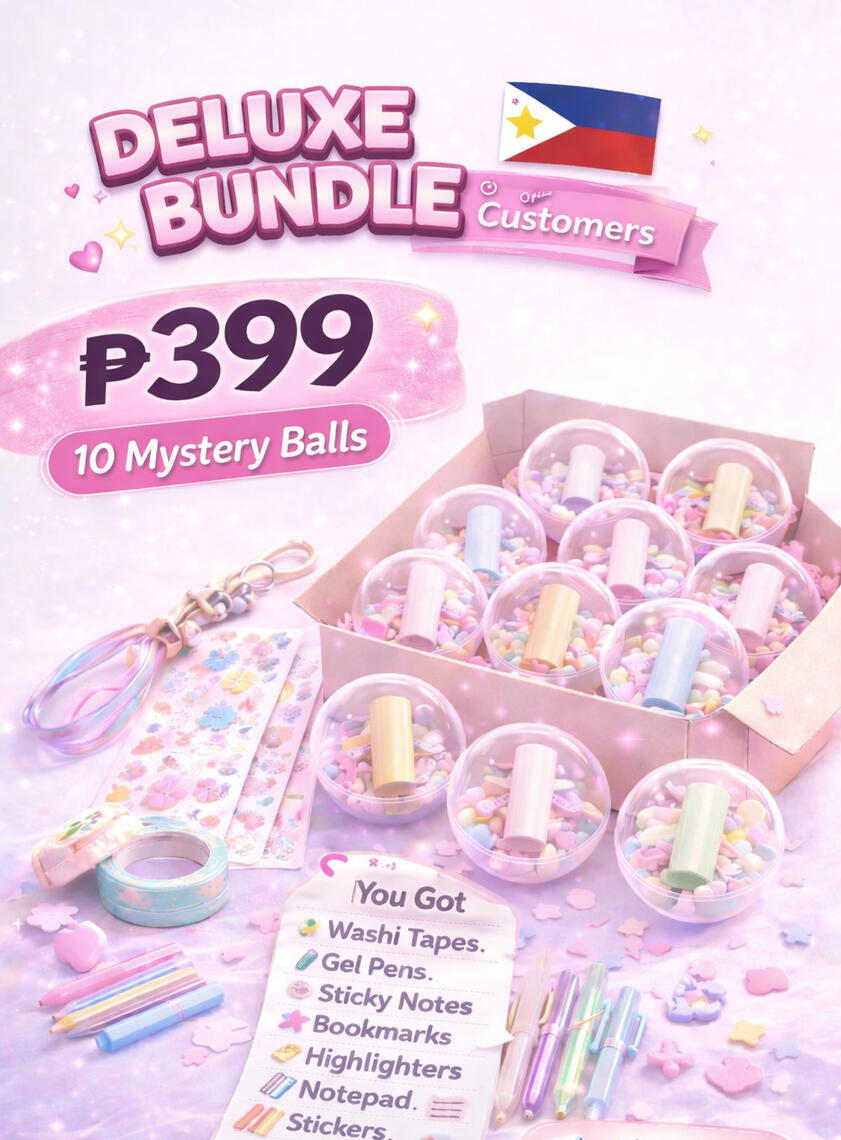 PH DELUXE BUNDLE - 10 MYSTERY BALLS + SHIPPING FEE + FREEBIES - PHP 399.00 👉 DM or 💌 Order via form or message us now 💗